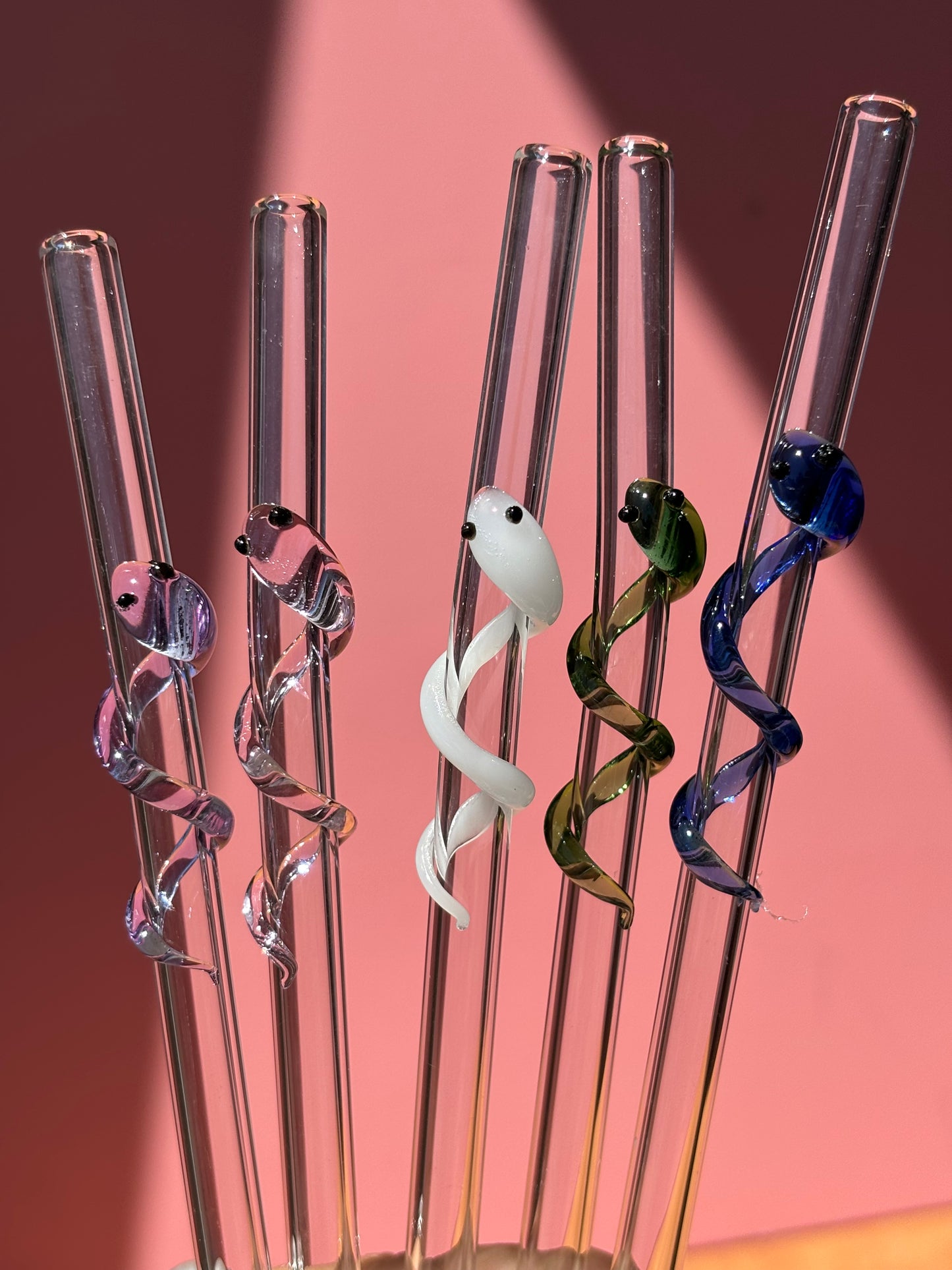 Snake Glass Straws