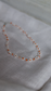 Clear & Orange Daisy Beaded Necklace