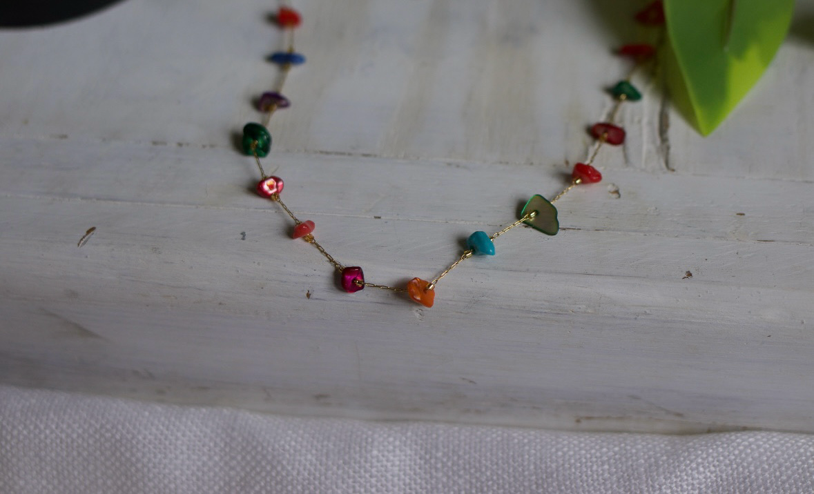 Rainbow Gemstone Choker