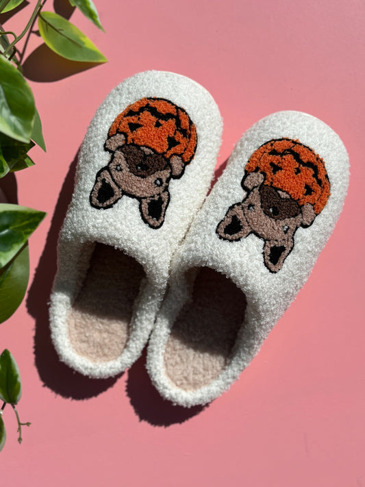 Frenchy Pumpkin Slippers