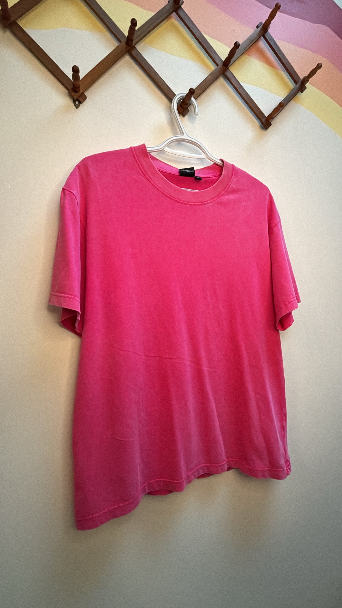 Pink Oversized Tee Plain