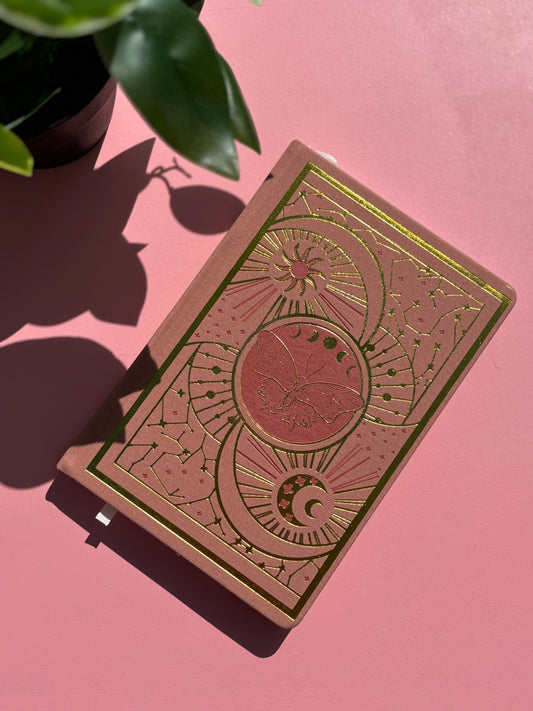 Celestial gold foil notebook