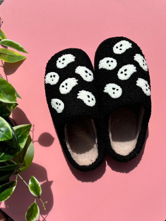 Black Ghosts Slippers