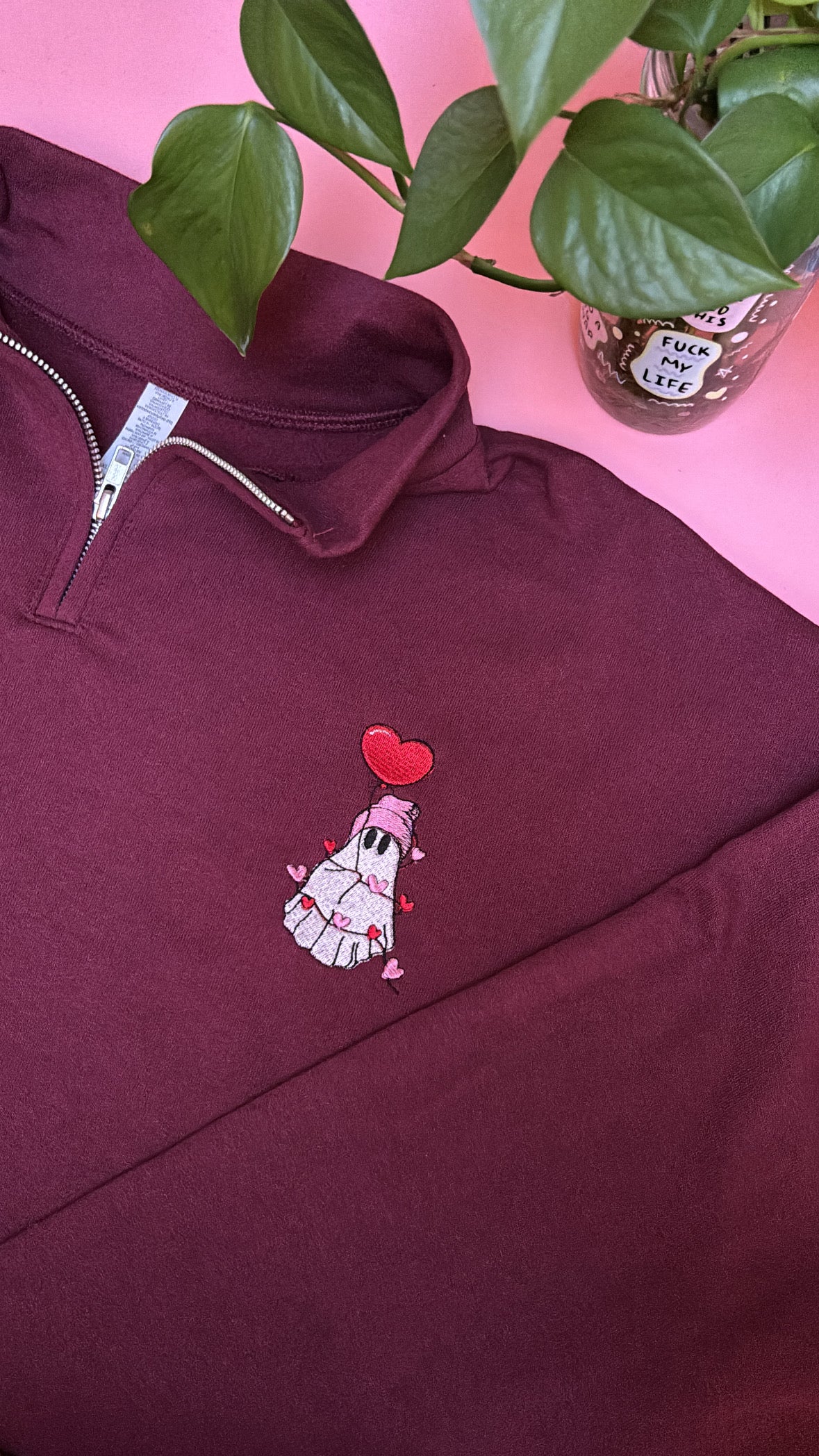 Sweet Heart Boo Quarter Zip