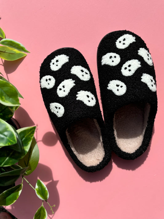 Black Ghosts Slippers