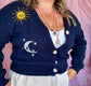 Celestial Moon & Stars Cardigan